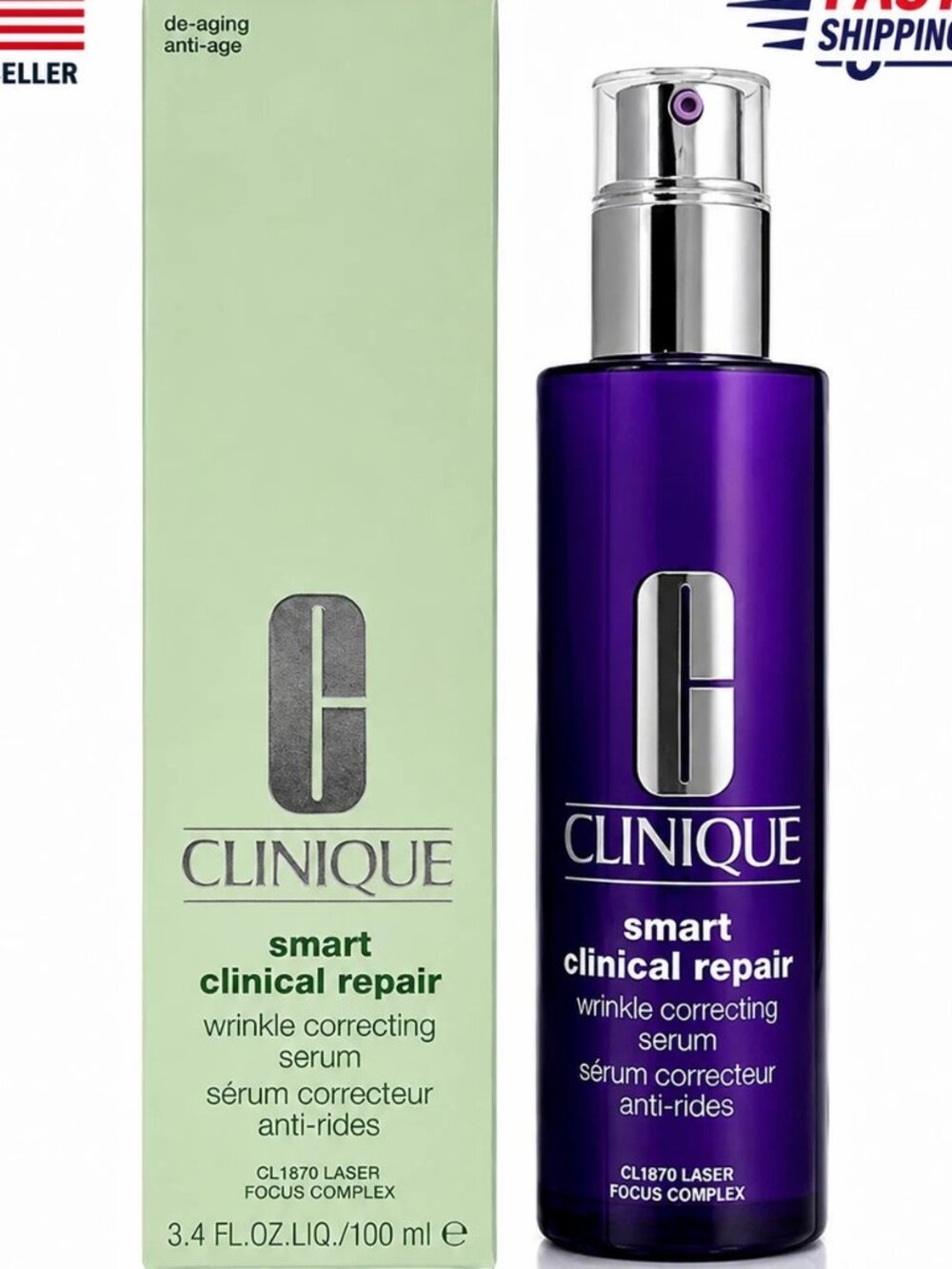 Clinique Smart Clinical Repair Wrinkle Correcting Serum 100ml 3.4oz Sealed
